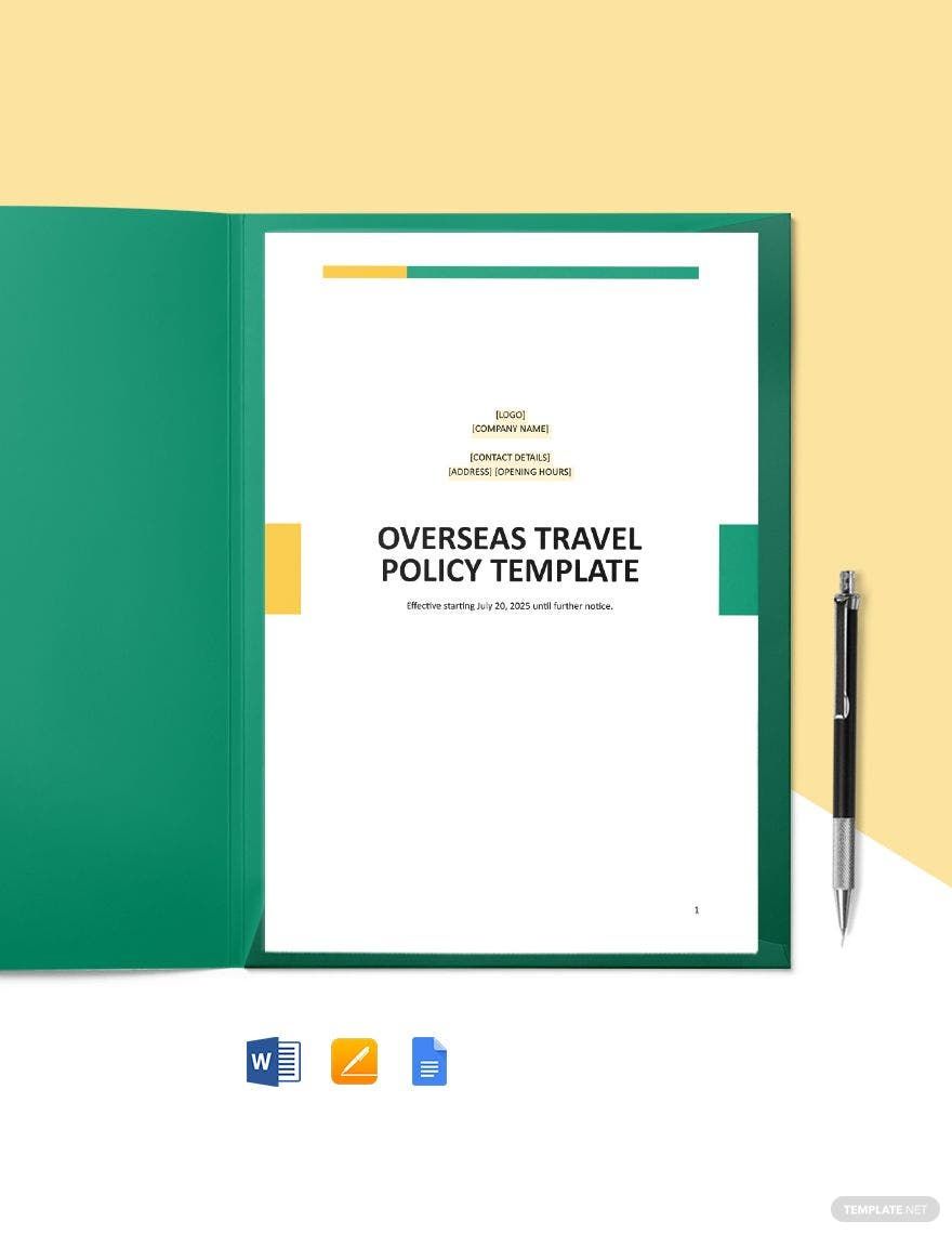 Overseas Travel Policy Template
