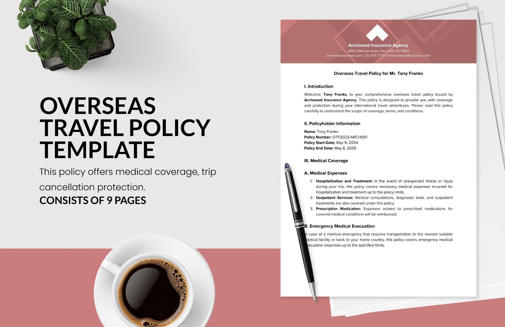 Overseas Travel Policy Template