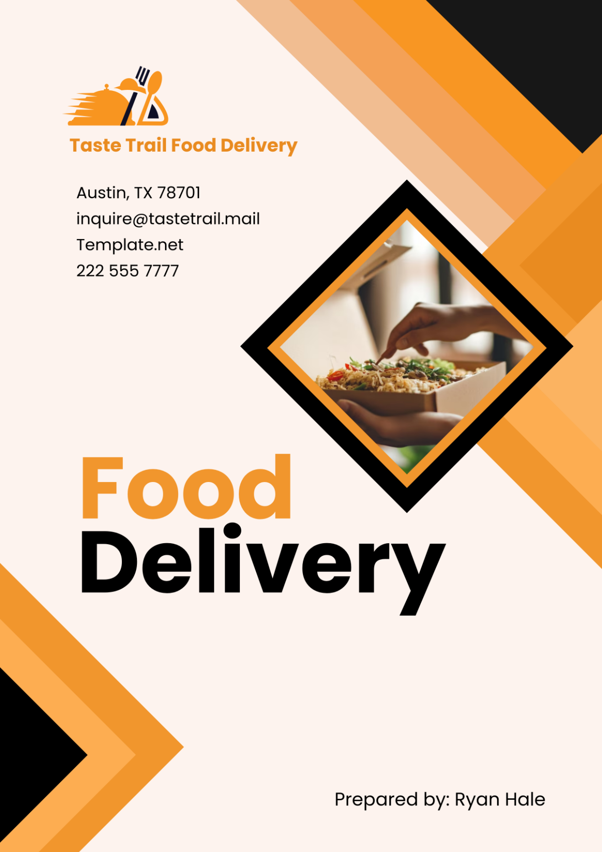 Food Delivery Cover Page