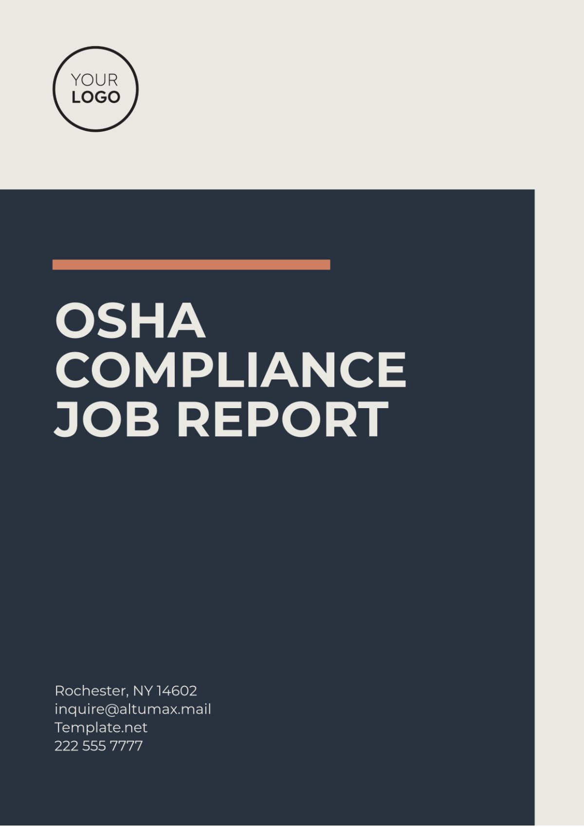 OSHA Compliance Job Report Template - Edit Online & Download