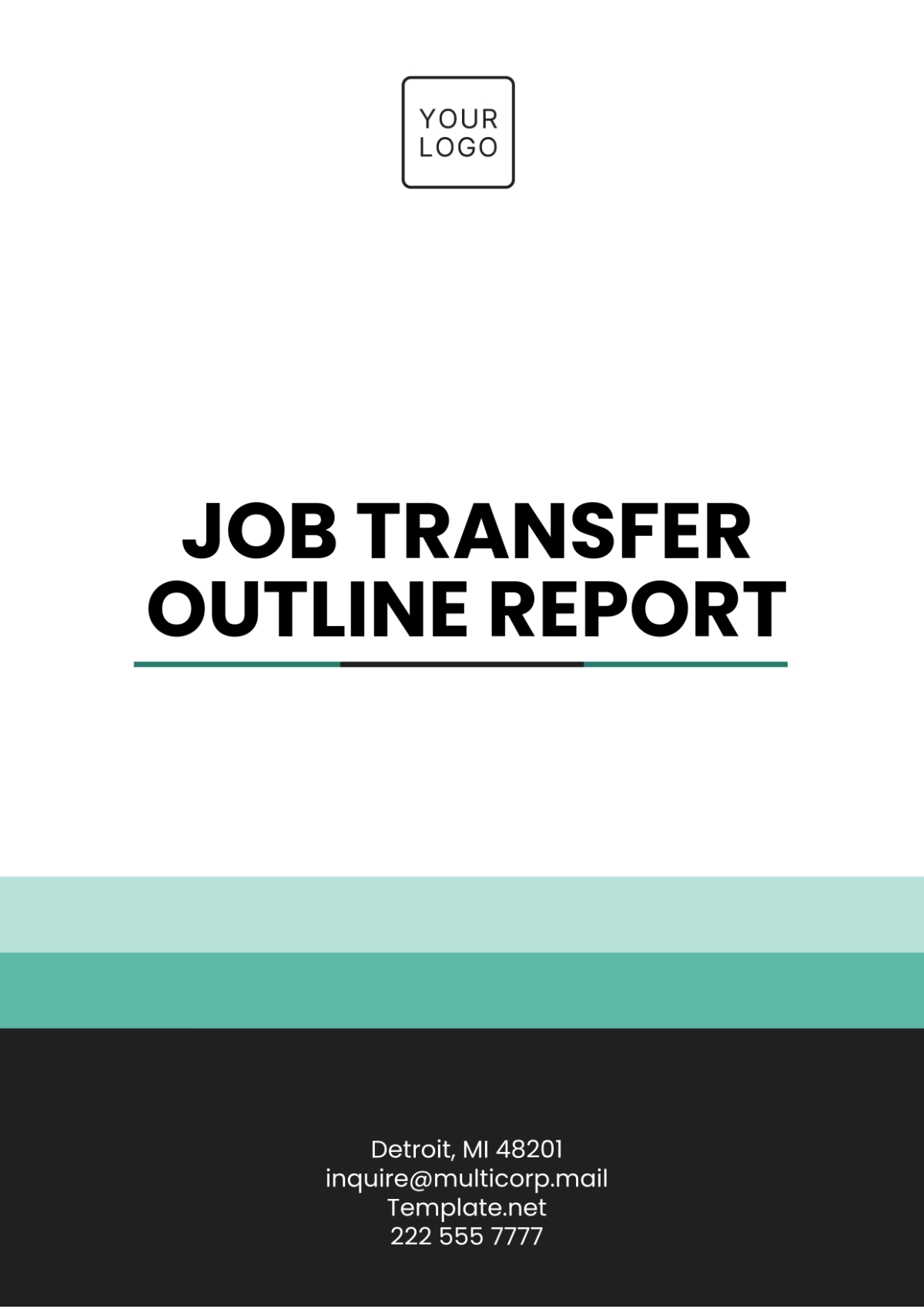 Job Transfer Outline Report Template - Edit Online & Download