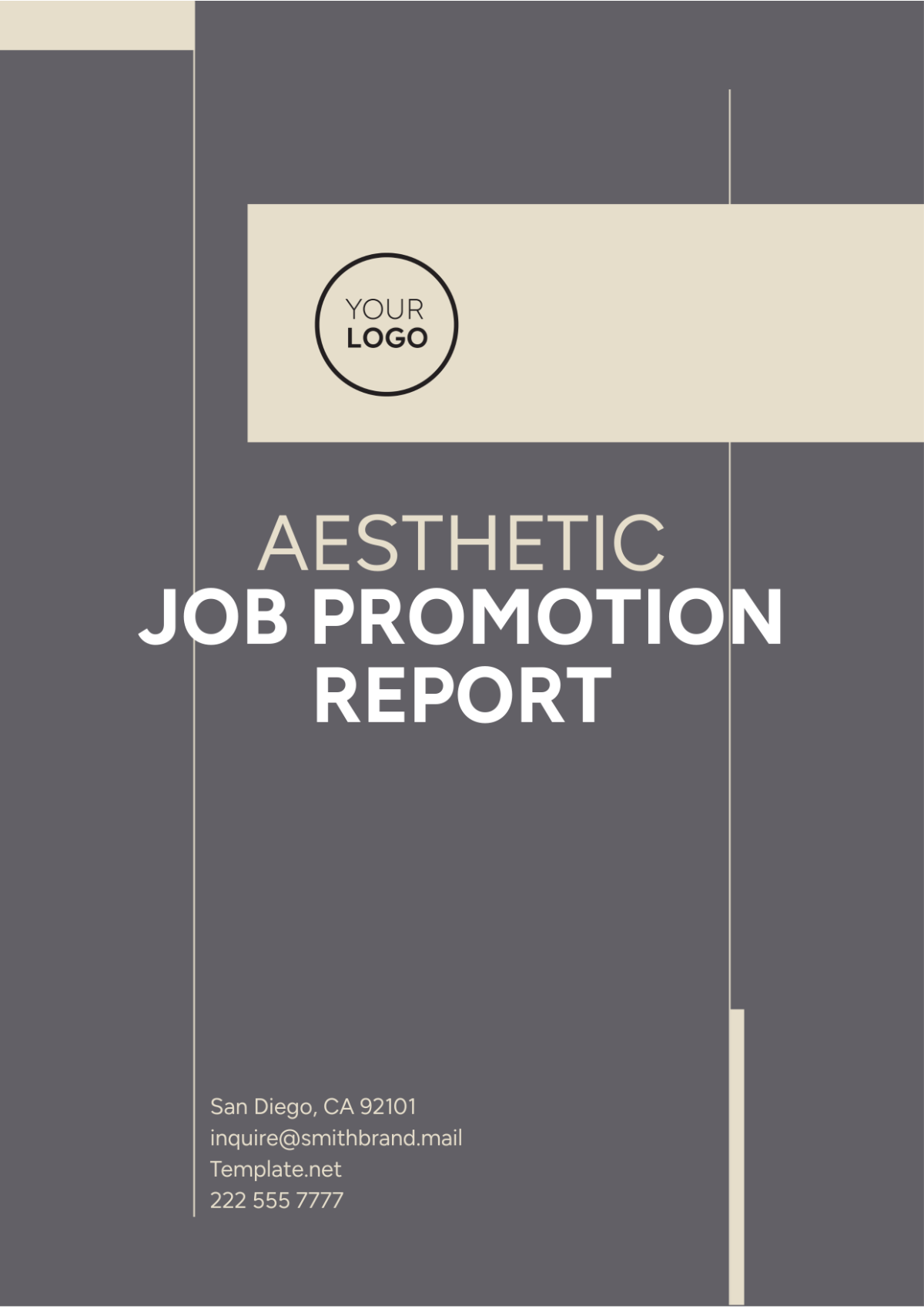 Aesthetic Job Promotion Report Template - Edit Online & Download