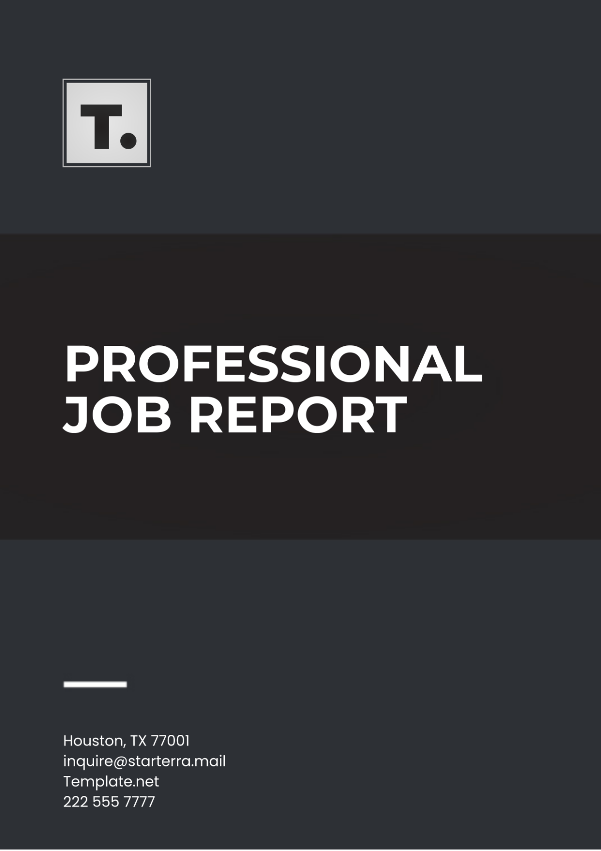 Professional Job Report Template - Edit Online & Download