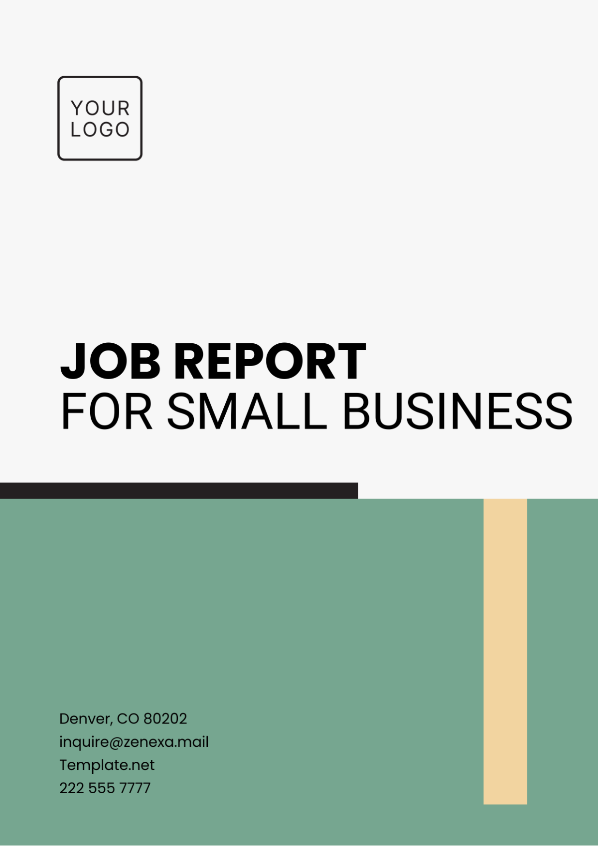 Job Report for Small Business Template - Edit Online & Download