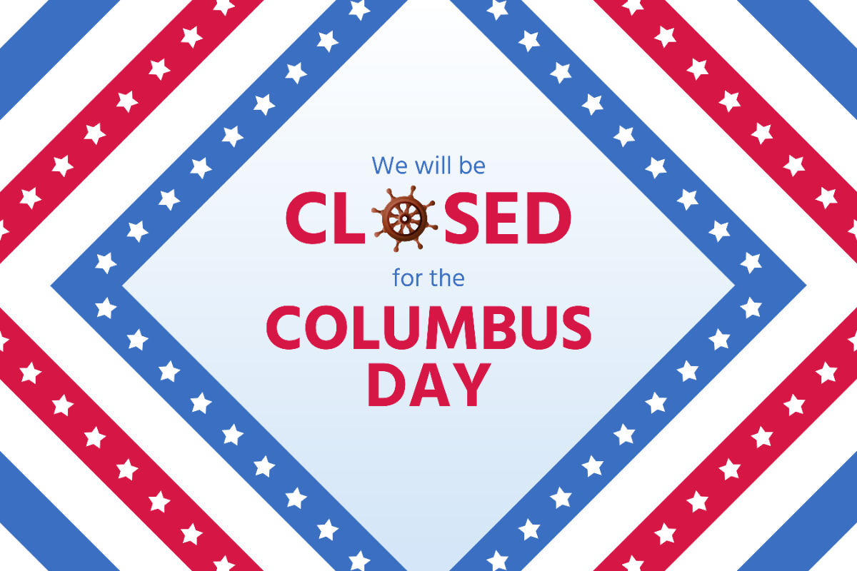 Columbus Day Sign