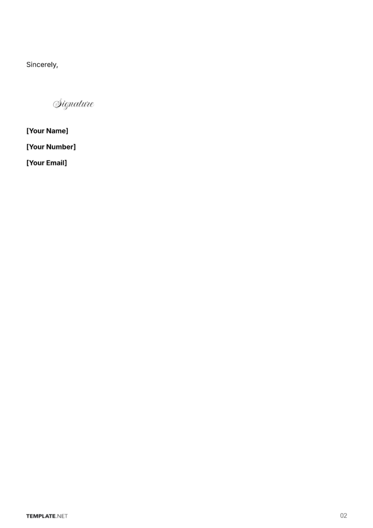 Free Nursing Student Job Application Letter Template to Edit Online