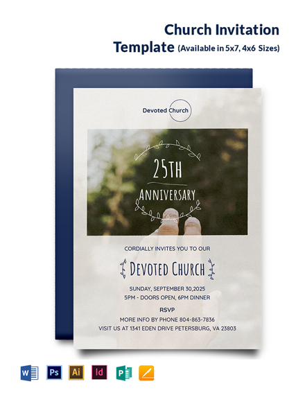 FREE Church Invitation Publisher - Template Download | Template.net