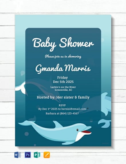 Free Printable Baby Shower Invitation Template Download 749