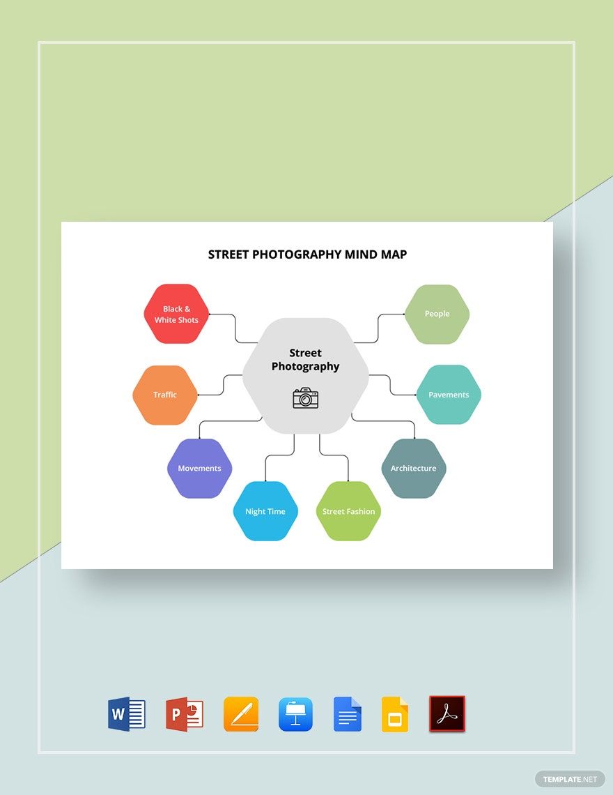 Free Street Photography Mind Map Template