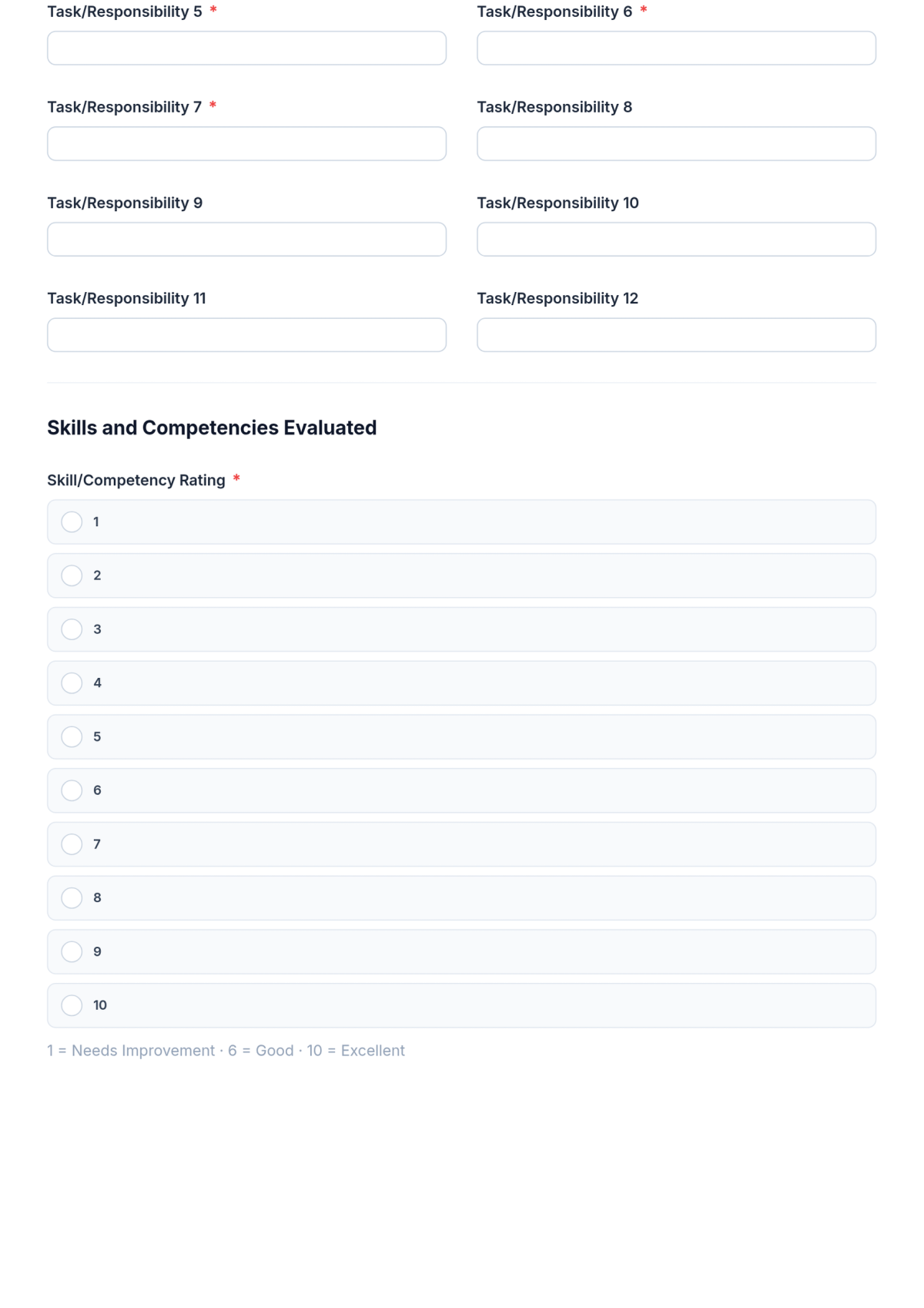 Free On-the-Job Training Form Template & AI Maker