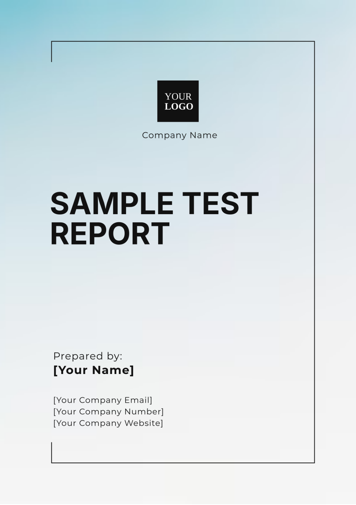 Sample Test Report Template - Edit Online & Download