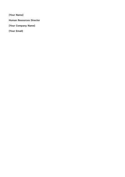 Free Position Letter Template to Edit Online