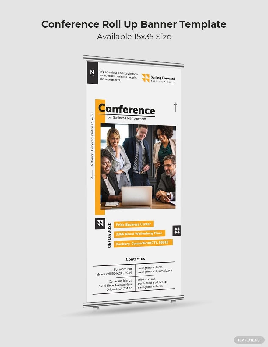 Conference Roll Up Banner Template