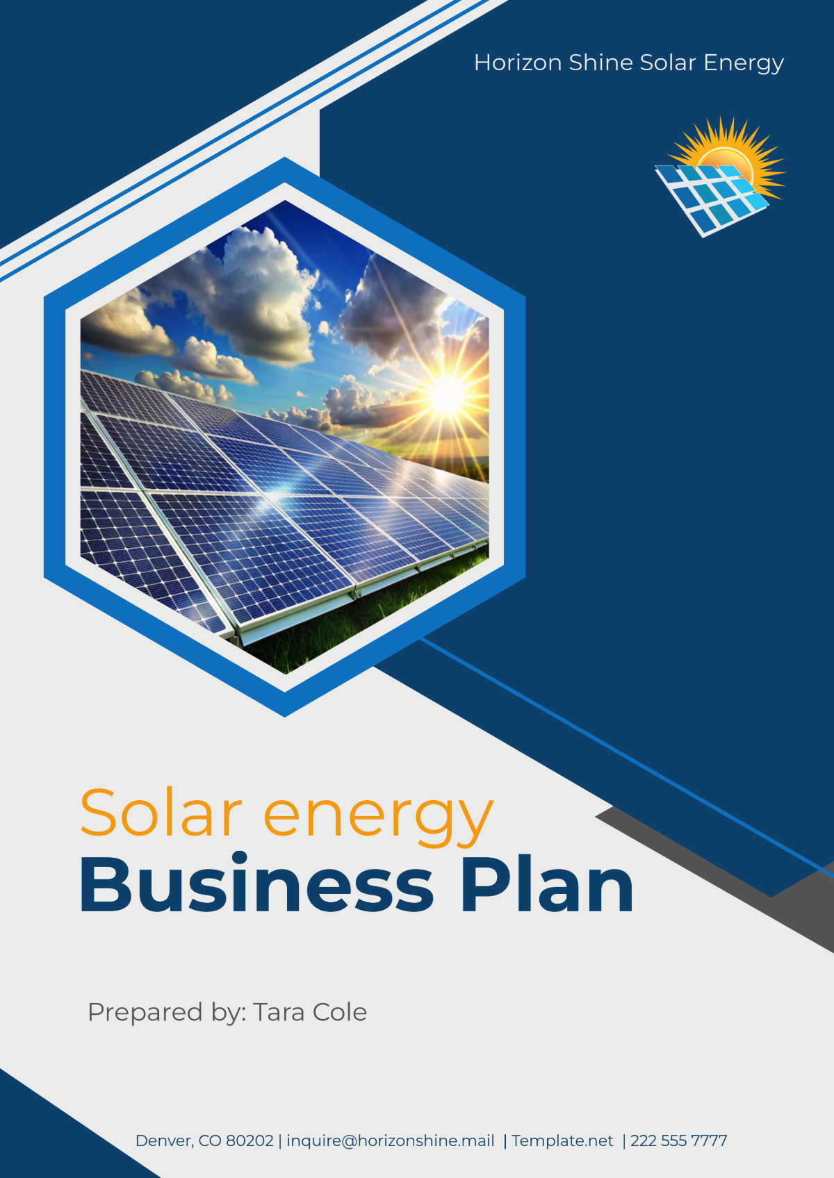 Solar Energy Business Plan Template - Edit Online & Download