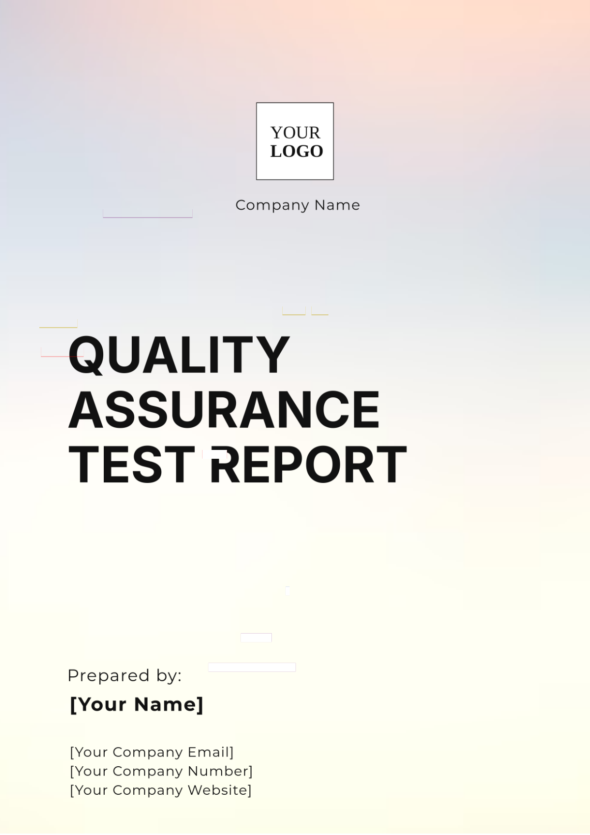 Quality Assurance Test Report Template - Edit Online & Download