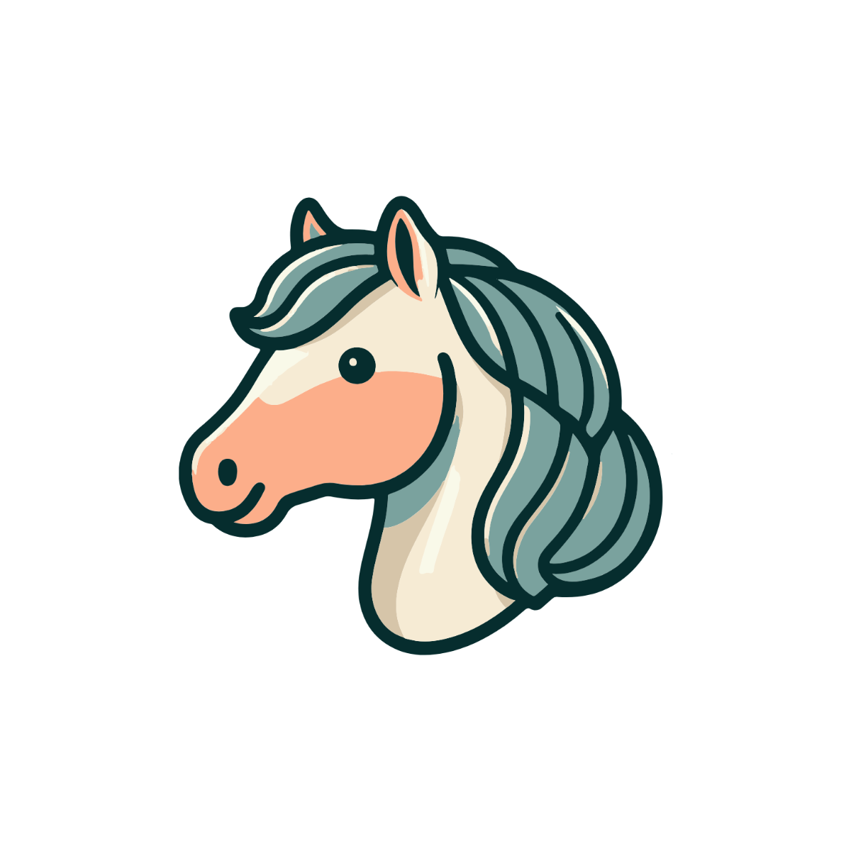 Horse Head Clipart - Edit Online & Download