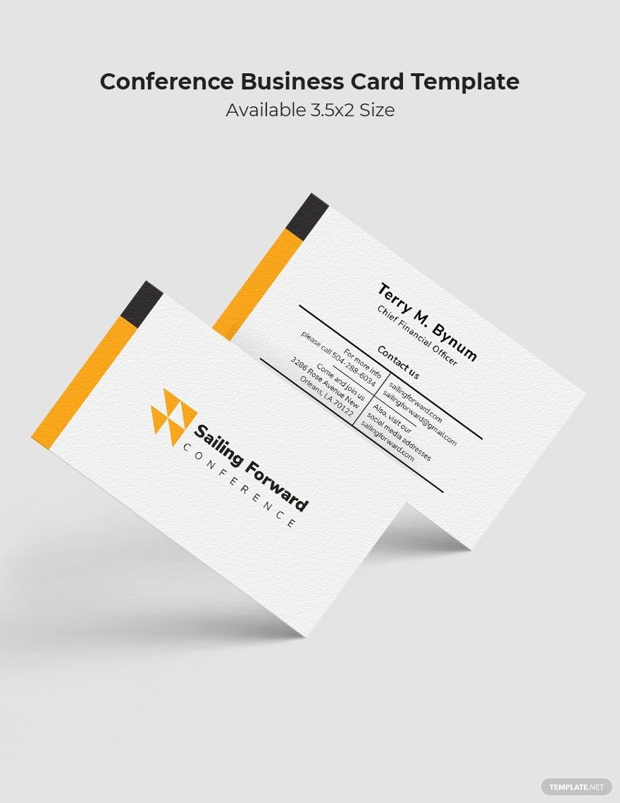 Free Conference Business Card Template