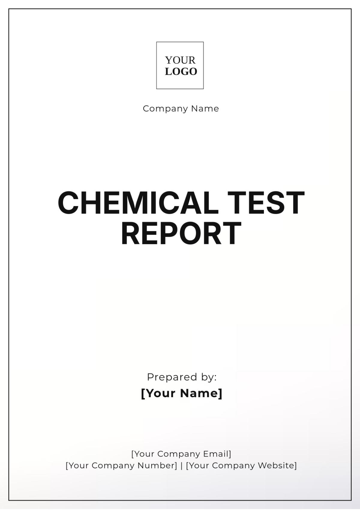 Chemical Test Report Template - Edit Online & Download