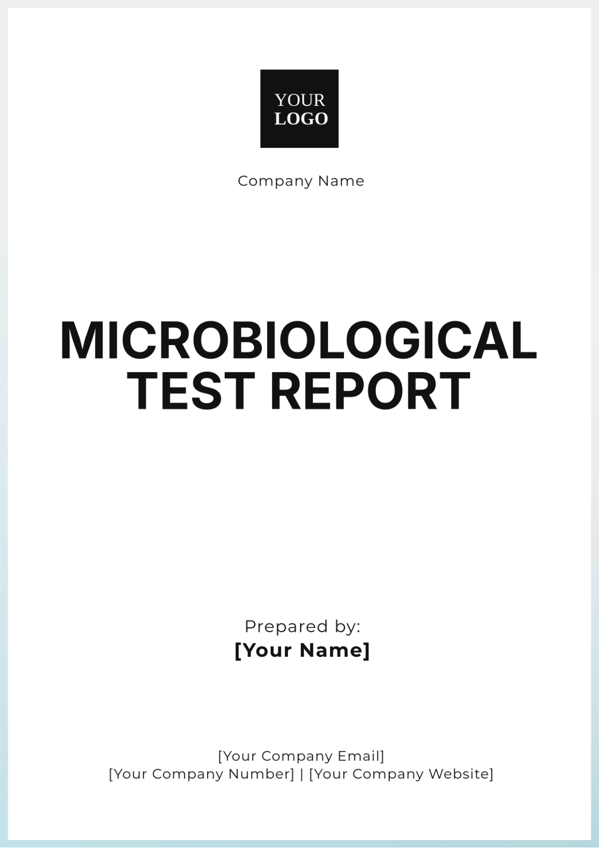 Microbiological Test Report Template - Edit Online & Download