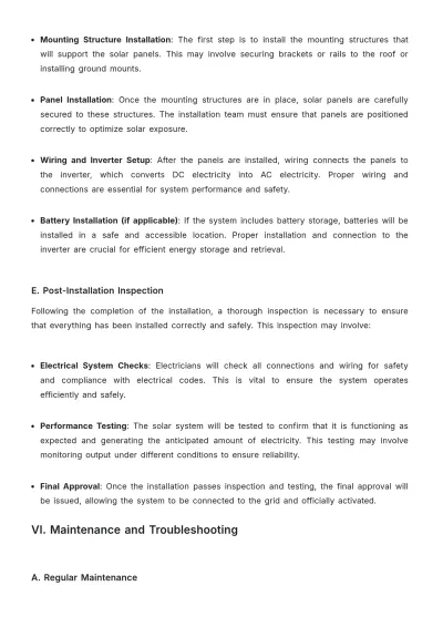 Free Solar Energy Manual Template to Edit Online