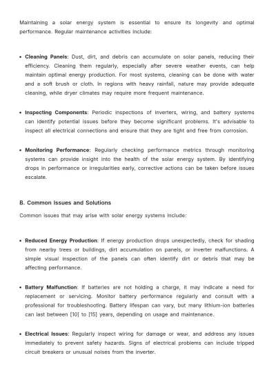 Free Solar Energy Manual Template to Edit Online
