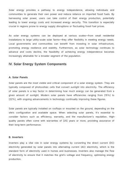 Free Solar Energy Manual Template to Edit Online