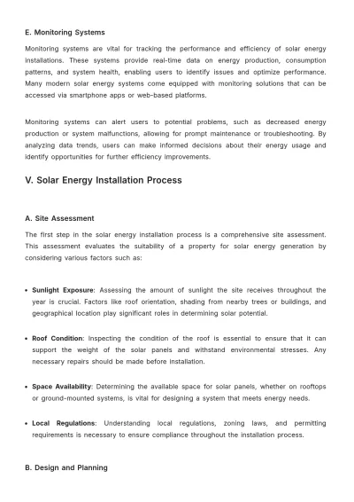 Free Solar Energy Manual Template to Edit Online