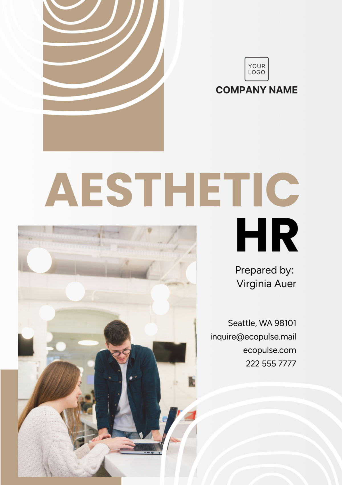 Aesthetic HR Cover Page