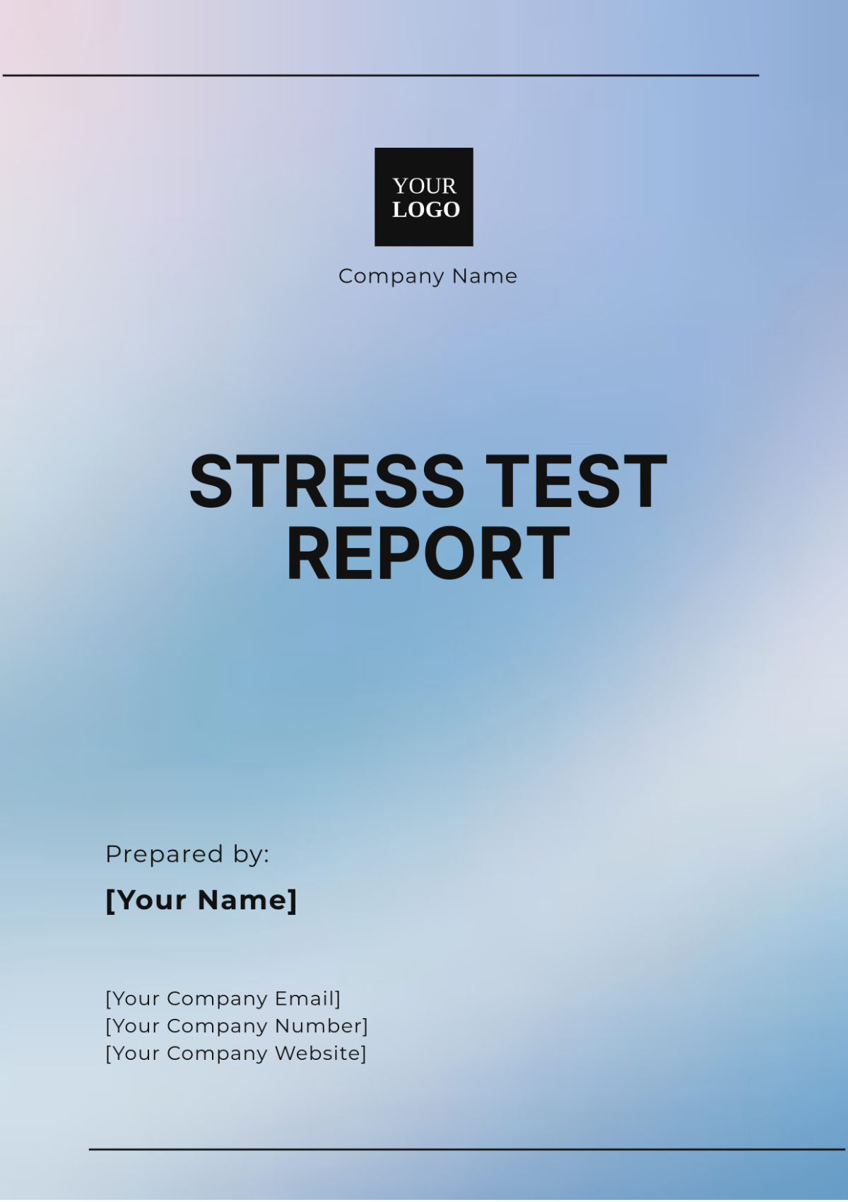 Free Stress Test Report Template to Edit Online