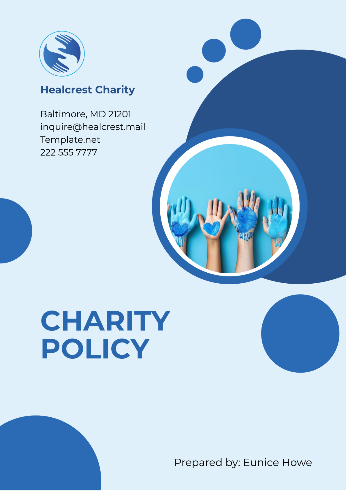 Charity Policy Template