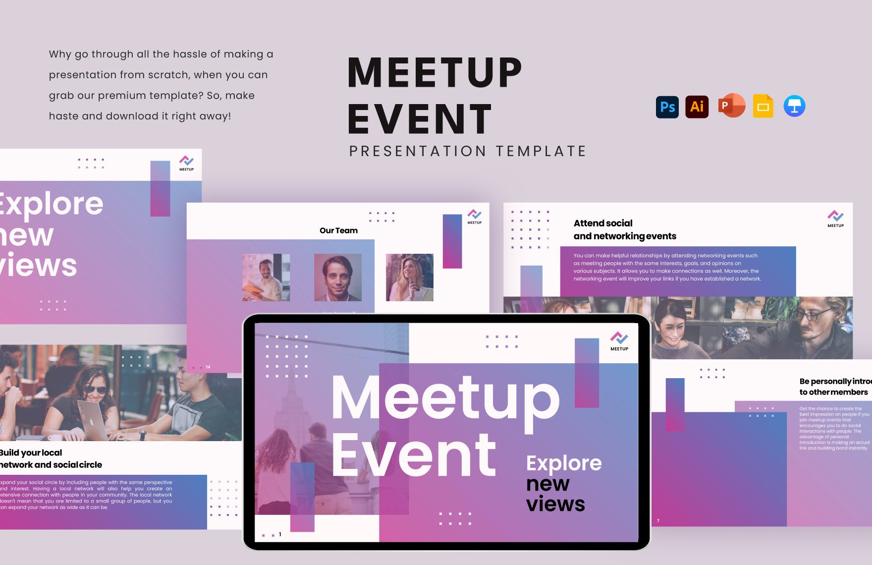 Meetup Event Presentation Template