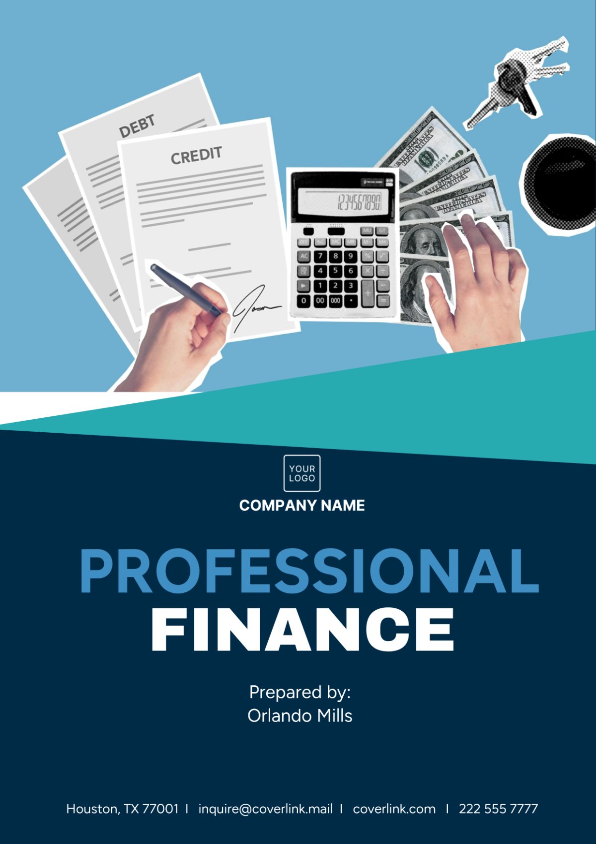 Professional Finance Cover Page