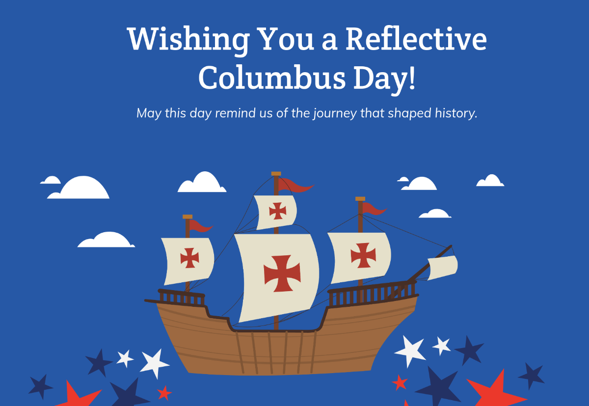 Columbus Day Card Template - Edit Online & Download