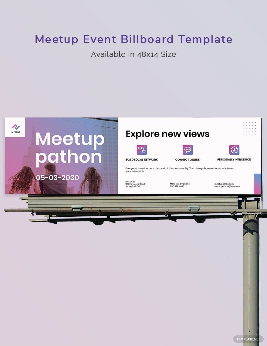 Meetup Event Billboard Template