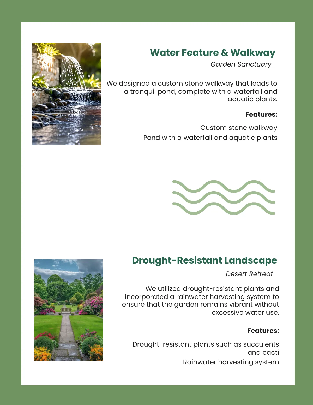 Free Landscaping Portfolio Template to Edit Online