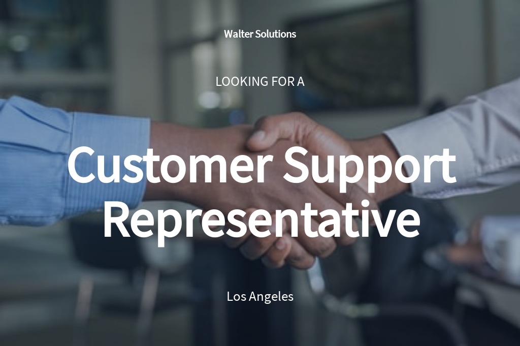 Free Customer Support Representative Job Ad/Description Template.jpe