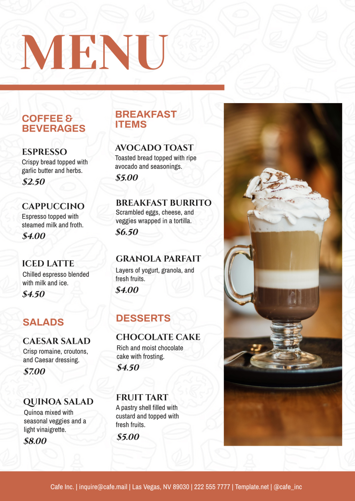 Digital Menu Design Template - Edit Online & Download