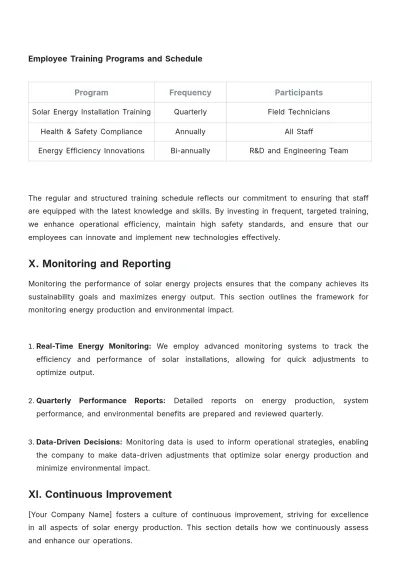 Free Solar Energy Policy Template to Edit Online