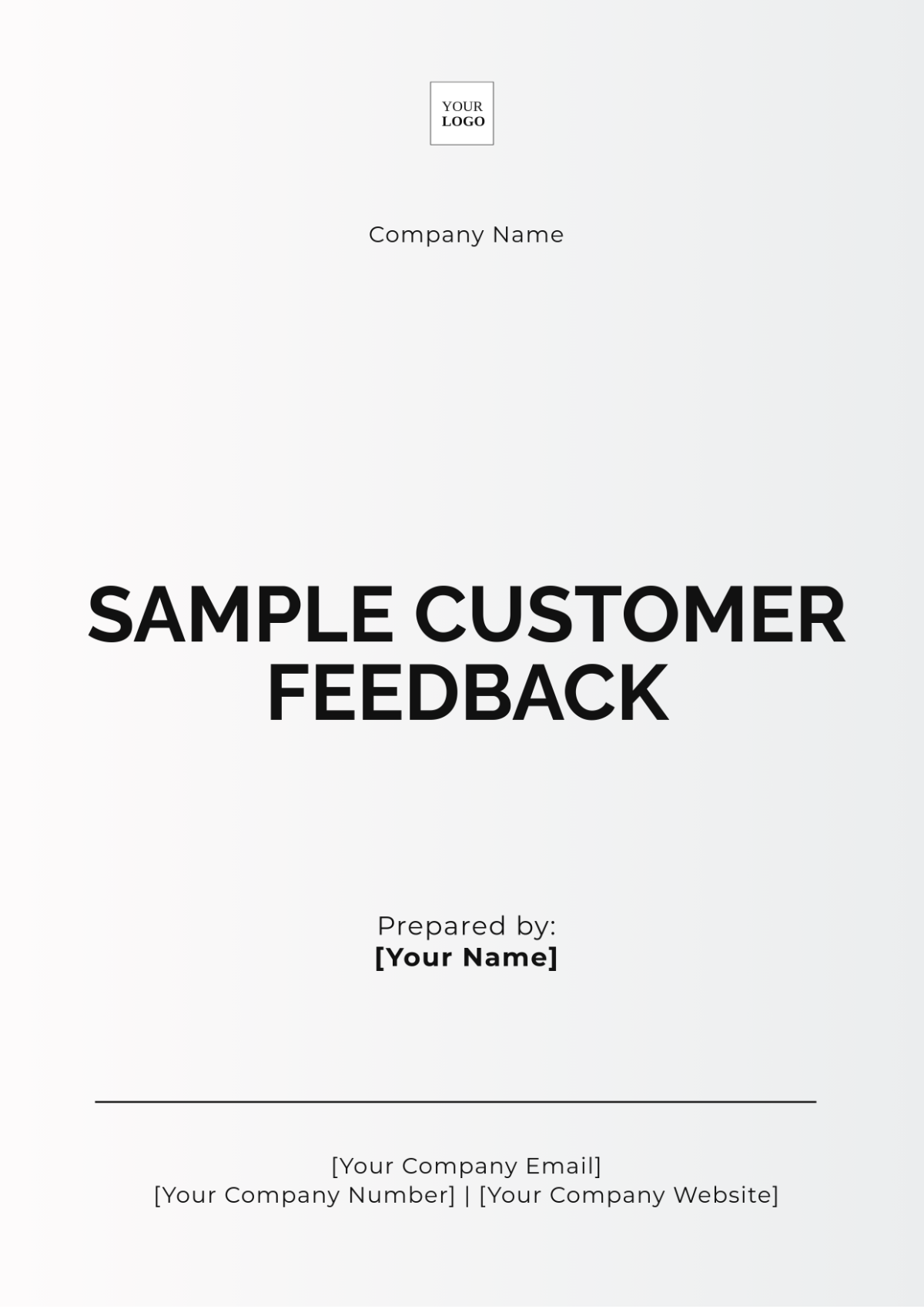 Sample Customer Feedback Template - Edit Online & Download