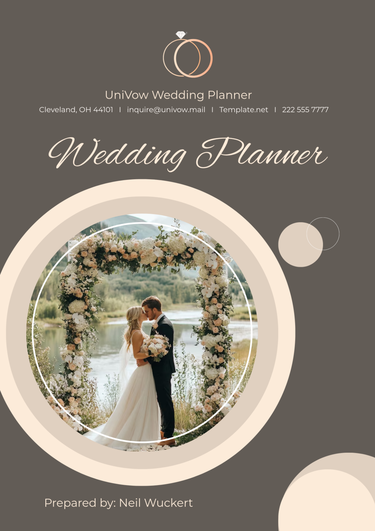 Wedding Planner Cover Page