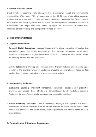Free Customer Behavior Report Template to Edit Online
