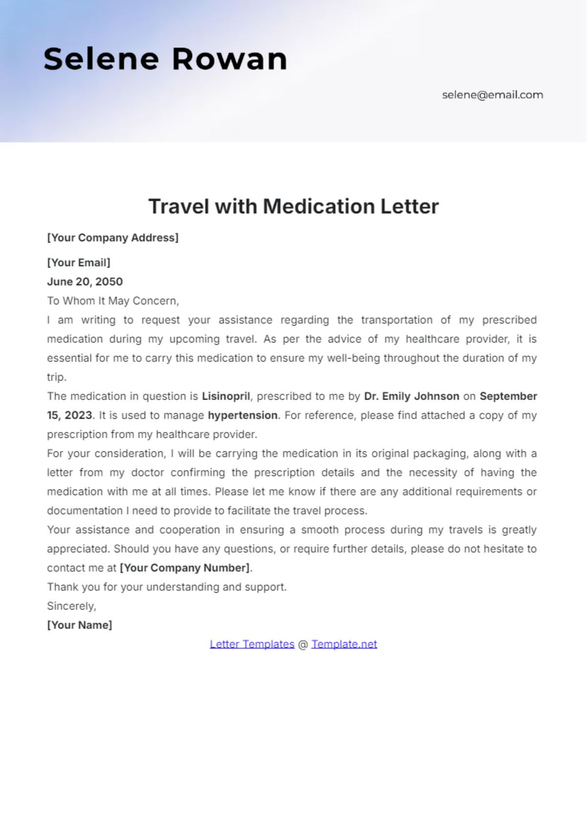Free Medication Templates To Edit Online