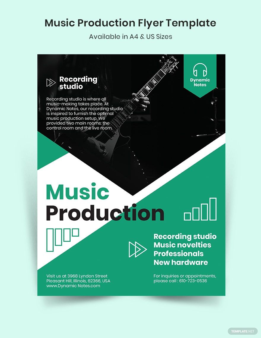 Music Production Flyer Template