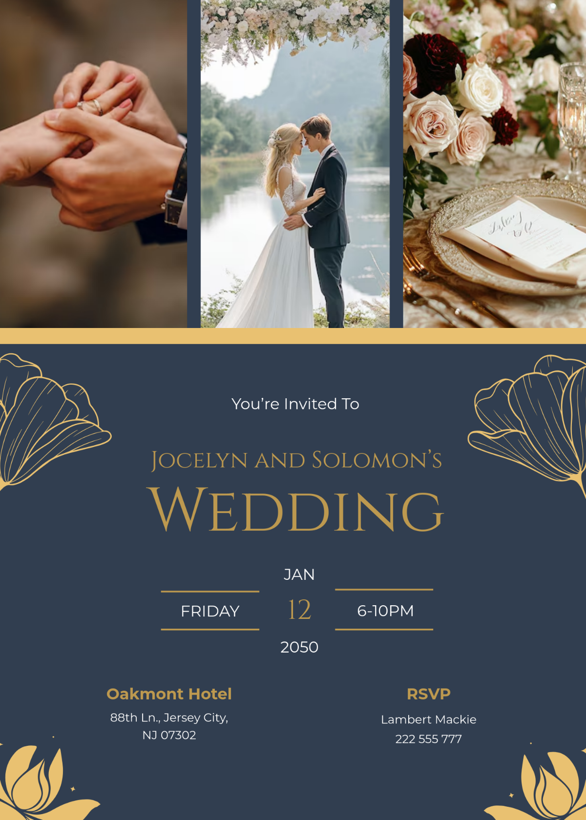 Wedding Invitation Design Template - Edit Online & Download