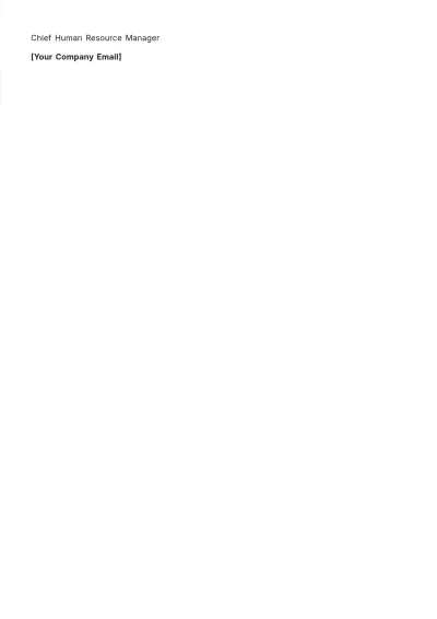 Free Official Termination Letter Design Template to Edit Online