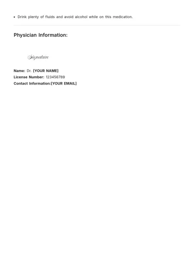 Free Simple Prescription Note Template to Edit Online