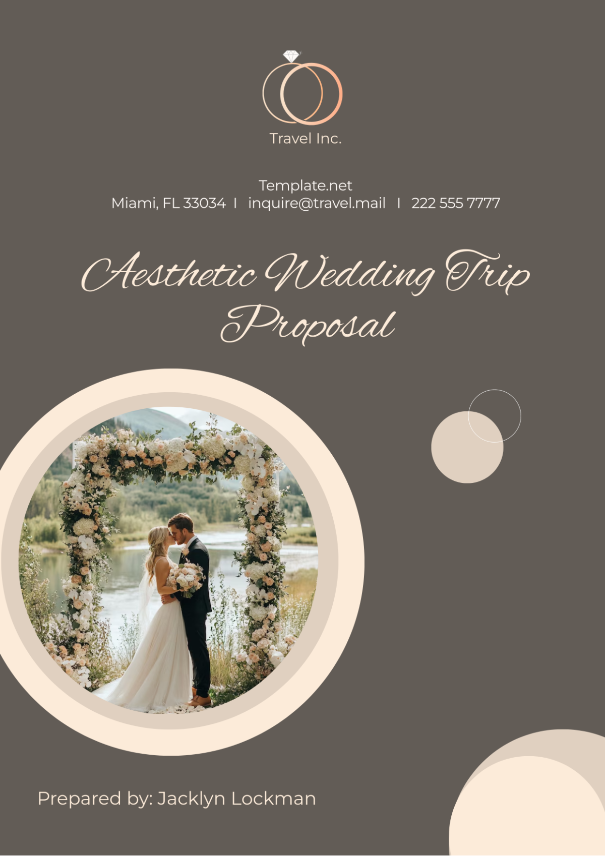 Aesthetic Wedding Trip Proposal Template - Edit Online & Download