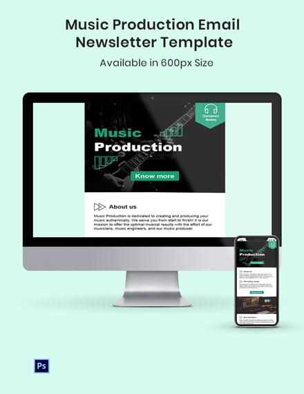 Music Production Bi Fold Brochure Template Word PSD InDesign