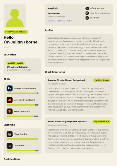 Free Resume Design ATS Resume Template, AI Resume Builder