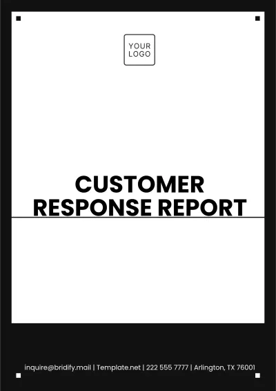 Free Customer Response Report Template to Edit Online